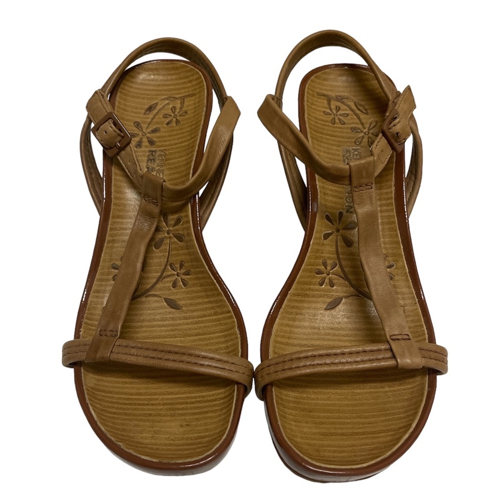 Kenneth Cole Reaction Leather Sandals/Wedges Size 8.5